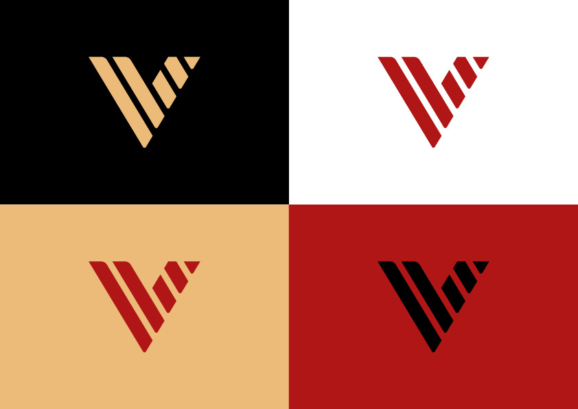 Vallsjöhus symbol i olika färger.